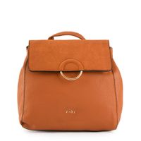 Mochila con tapa mediana sophie camel