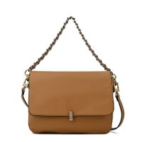 Cartera bandolera con tapa mediana doris beige