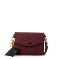 Cartera bandolera raquel pequeña rojo oscuro