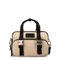 Cartera Bandolera dorina mediana blanco crudo