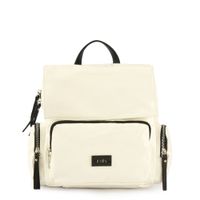 Mochila con tapa pequeña mila blanco