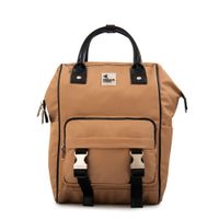 Mochila grande gina beige oscuro