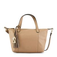 Cartera tote mediana anieli beige oscuro