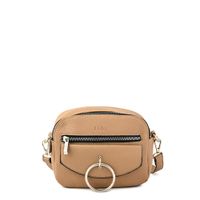 Cartera bandolera mediana priscila beige oscuro