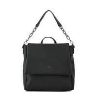 Mochila con tapa pequeña nydia negro