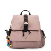Mochila con tapa melania mediana rosa viejo