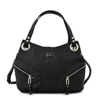 Cartera tote tres divisiones mediana ema negro