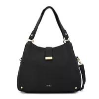 Cartera tote tres divisiones alida negro especial
