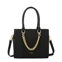 Cartera tote cala mediana negro