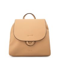 Mochila con tapa anastasia mediana beige oscuro