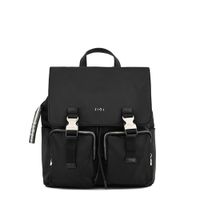 Mochila con tapa mediana odelia negro