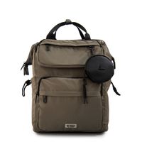 Mochila con colgante pilar grande verde oliva