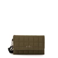 billetera cierre exterior mediana nacha verde oliva