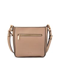 Cartera bandolera mediana polete beige
