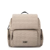 Mochila con tapa sahara pequeña blanco crudo