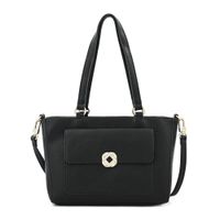 Cartera tote mediana agata negro