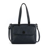 Cartera tote tres divisiones mediana jelena azul oscuro