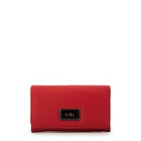 billetera con tapa mediana zia rojo
