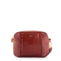 Cartera bandolera pequeña tiana burdeo