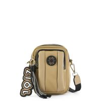 Cartera bandolera pequeña goshi taupe oscuro