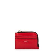 Tarjetero aura pequeña rojo