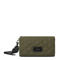 billetera cierre exterior mediana cersei verde oliva