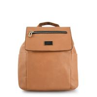 Mochila con tapa grande abrielle camel