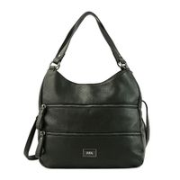 Cartera tote tres divisiones mediana catherine negro