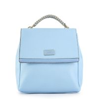 Mochila con tapa mediana alicia celeste