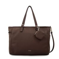 Cartera tote porta notebook marta grande café oscuro