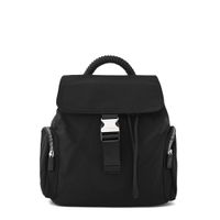 Mochila con tapa mediana burano negro