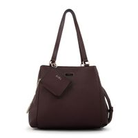 Cartera tote tres divisiones susana grande café oscuro