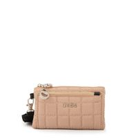 Monedero bolsillo frontal pequeña nacha beige