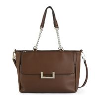 Cartera tote mediana lucca café oscuro