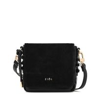 Cartera bandolera con tapa pequeña melchy negro especial