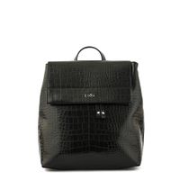 Mochila con tapa mediana tiaré negro especial