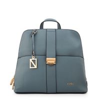 Mochila mediana creta denim