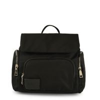 Mochila con tapa mediana maciel negro