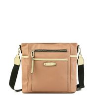 Cartera bandolera pequeña lima rosa viejo