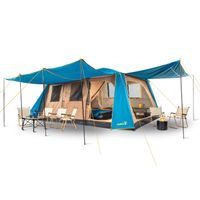 Carpa Camping Dolomites 12, 12 personas techo largo 3000 mm doble toldo