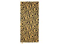 Toalla Microfibra grande Amarillo - Negro Discovery (90 x 200)