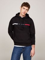 Polerón Hoodie Chest Logo Negro BDS Tommy Hilfiger