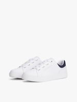 Zapatillas De Cuero Casual Cups Blanco Tommy Hilfiger