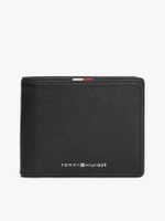 Billetera Corporate De Cuero Negro Tommy Hilfiger