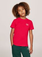 Polera De Niño Con Logo Gráfico Rojo Tommy Hilfiger