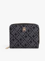 Billetera Icon Con Logo Y Cierre Negro Tommy Hilfiger