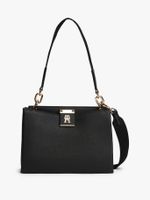 Cartera Satchel Heritage Negro Tommy Hilfiger