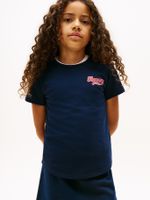 Polera Varsity Con Logo Azul Tommy Hilfiger