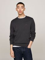 Sweater Básico Signature C-OIM Gris Tommy Hilfiger