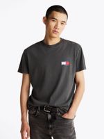 Polera Heritage Flag Logo Negro Tommy Jeans